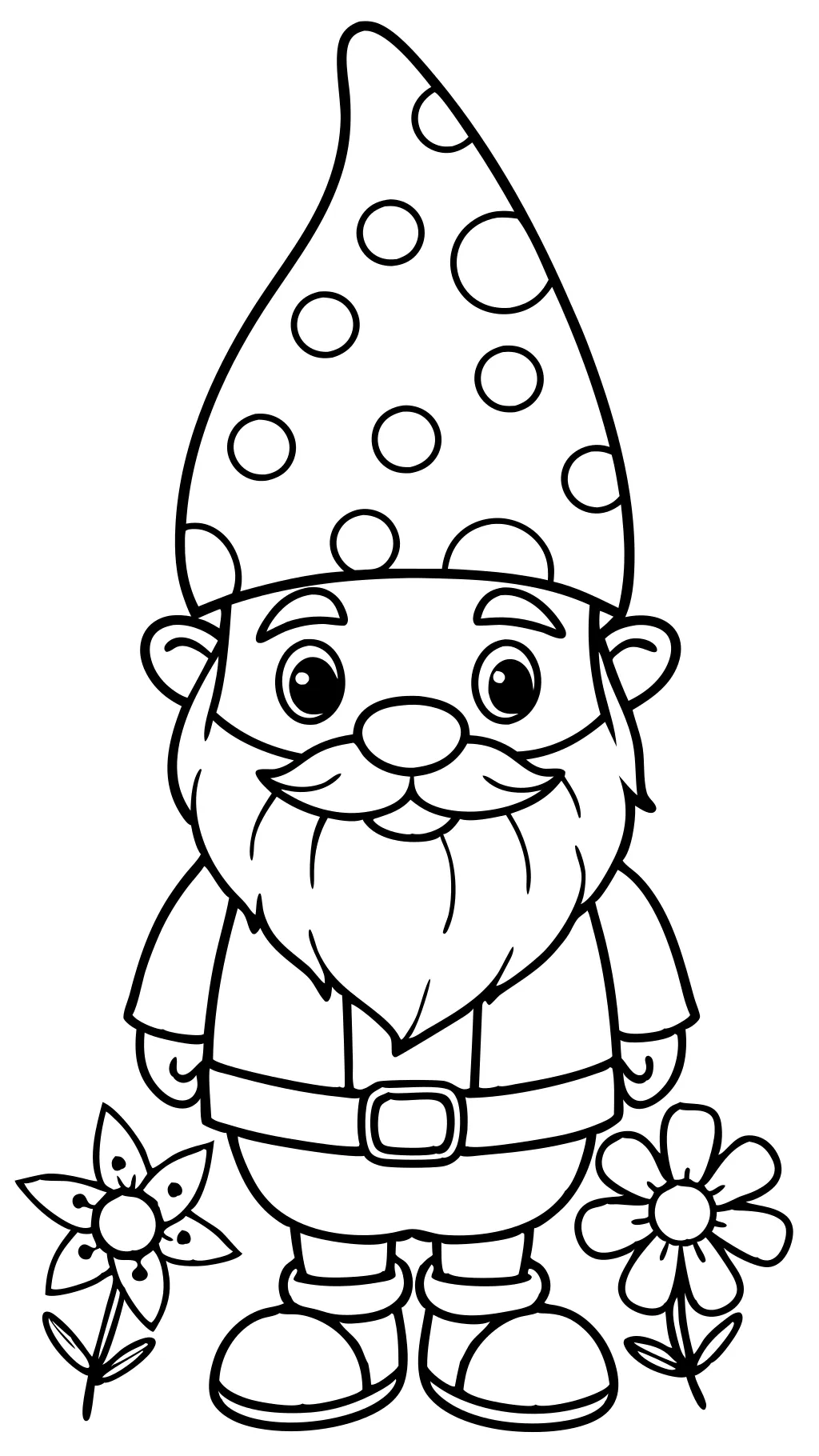 coloriages gnome faciles